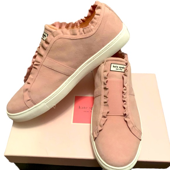 Kate Spade Lance Ruffle Women’s Conch Shell Slip-On Sneaker - Picture 2 of 8